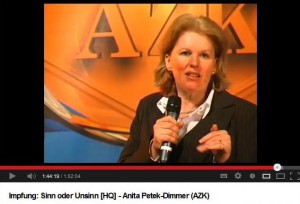 Anita Petek, Impfen Sinn oder Unsinn