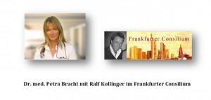 Die Ernährungsmedizinerin Dr. med. Petra Bracht / Bad Homburg mit Ralf Kollinger im Frankfurter Consilium